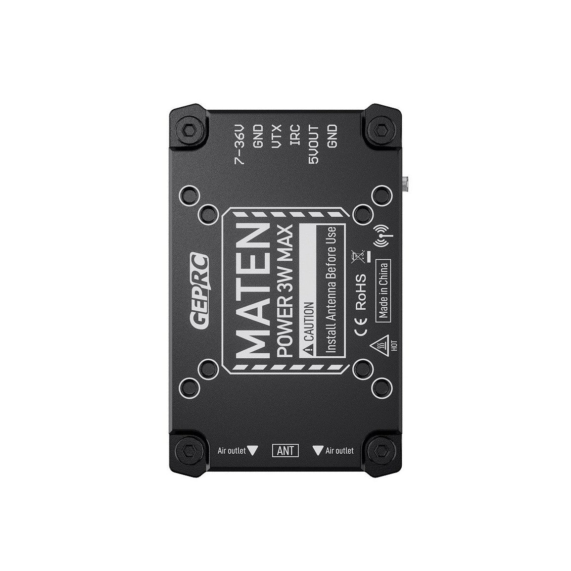 VTX Відео передавач GEPRC MATEN 3.3G 3W VTX PRO + антена SOMA