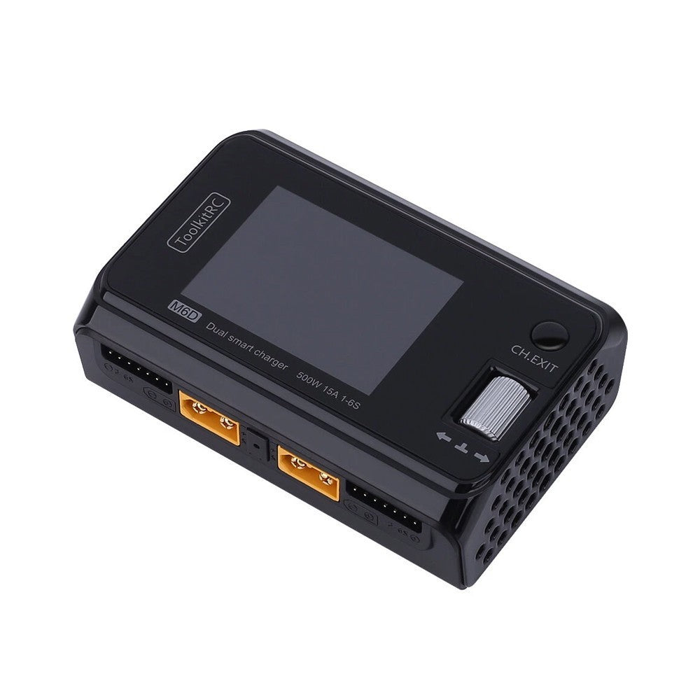 Зарядний пристрій ToolkitRC M6D 500W 15A 1-6S для акумуляторів LiPo