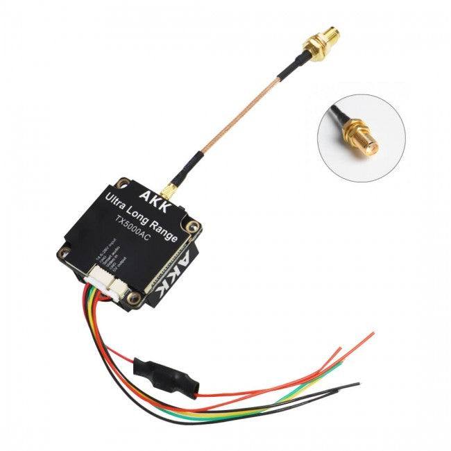 VTX Відео передавач AKK Ultra Long Range 5W 4.9-6G 96CH TX5000AC