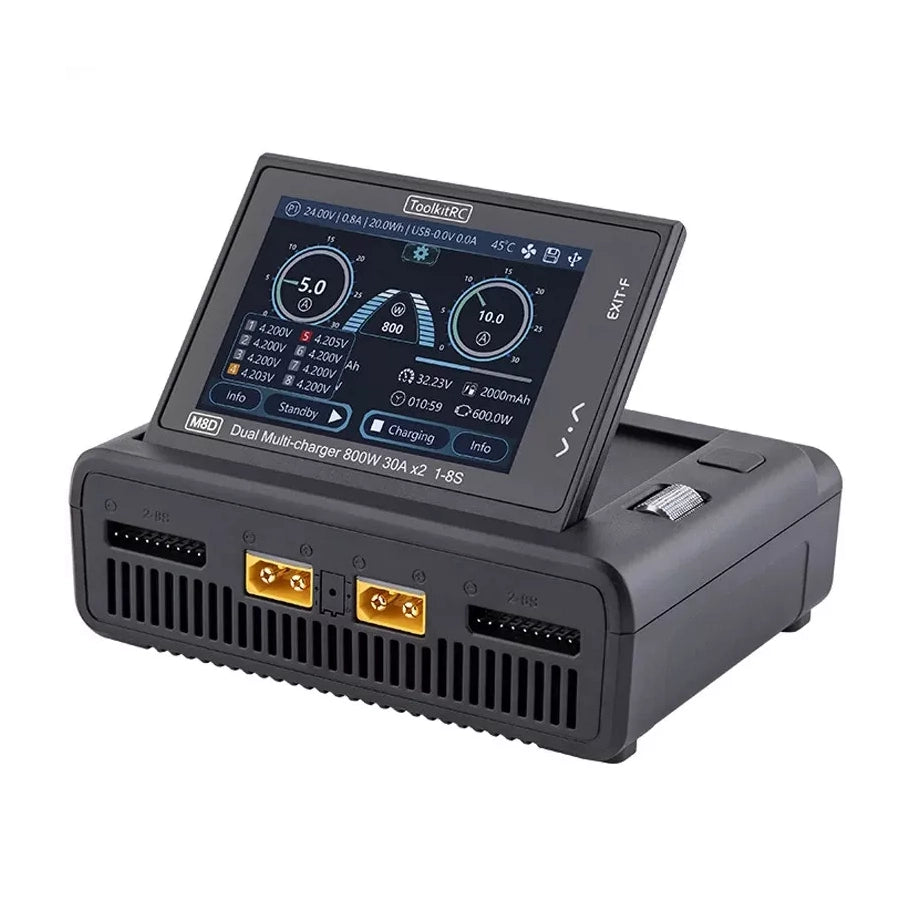 Зарядний пристрій ToolkitRC M8D 1-8S 1600W (2 x 800W 30A)