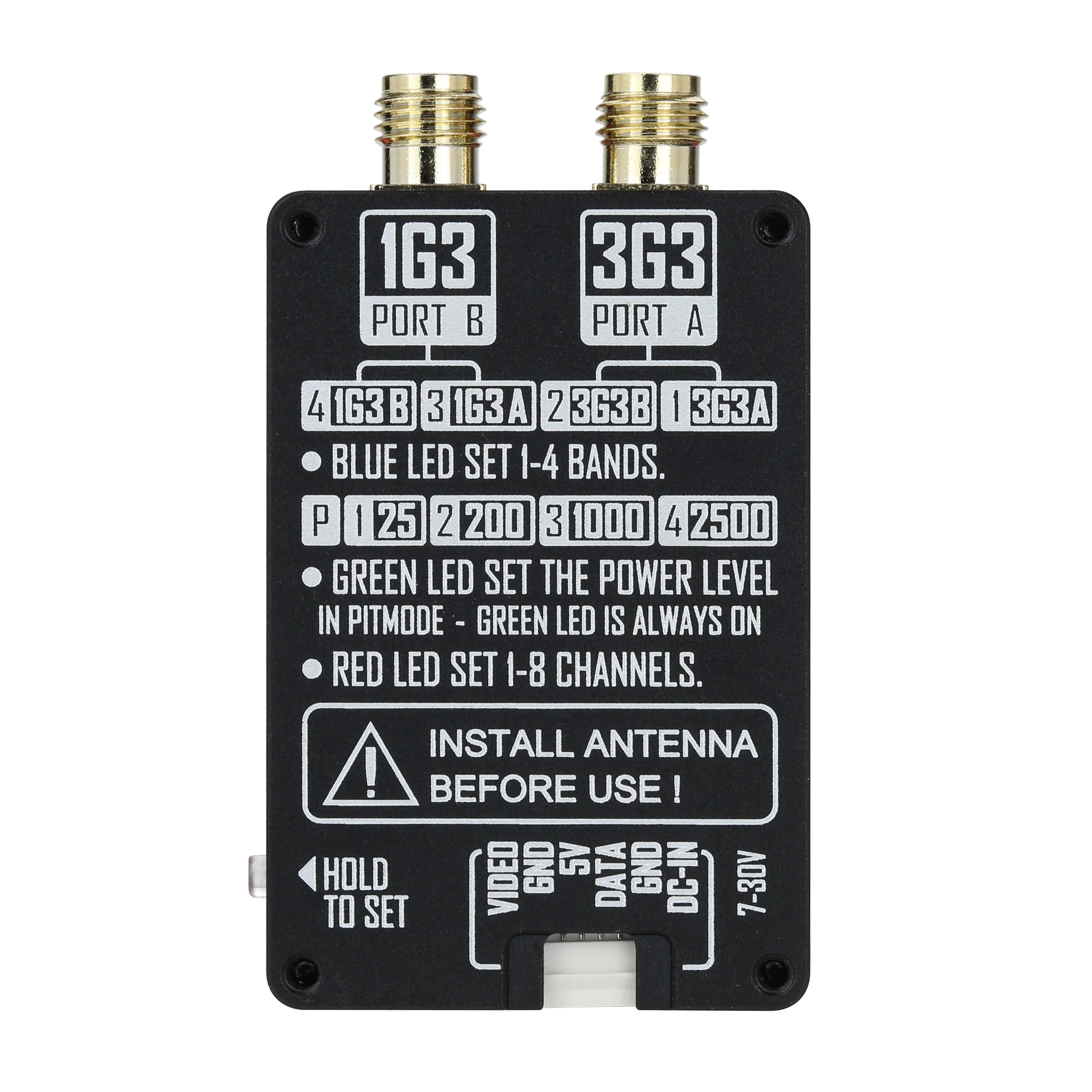 VTX Відео передавач RushFPV 1.3G - 3.3G Dual-Band на дві частоти 2.5W
