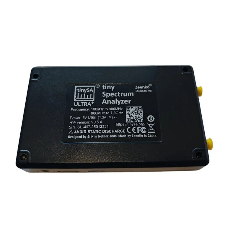 Векторний аналізатор спектру TinySA Ultra ZS407 100 kHz–7.3 GHz ZEENKO