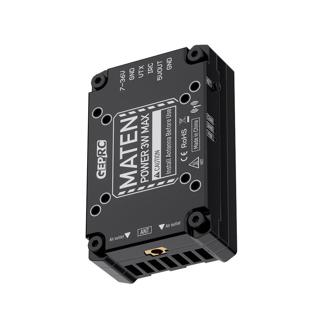 VTX Відео передавач GEPRC MATEN 3.3G 3W VTX PRO + антена SOMA