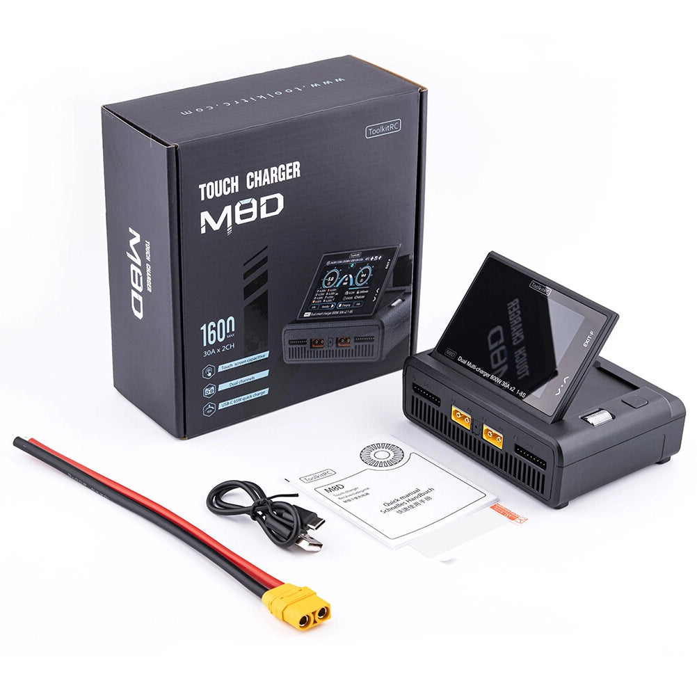 Зарядний пристрій ToolkitRC M8D 1-8S 1600W (2 x 800W 30A)