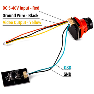 Камера FPV Mista 1800TVL 5MP 2.1mm 1/8 inch (9IMOD)
