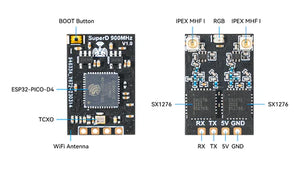 FPV RX приймач BetaFPV Super Dual ELRS 915MHz
