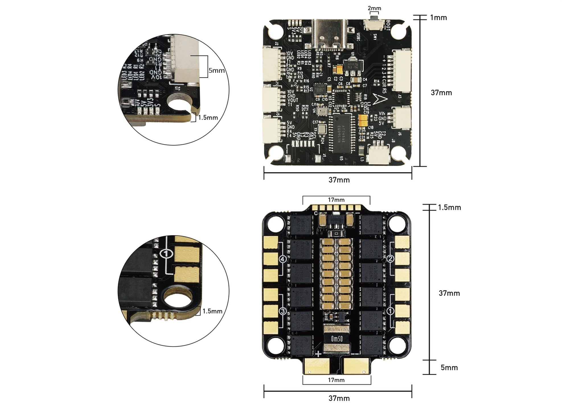 Політний стек FlashHobby F405 FC з BLS 60A ESC