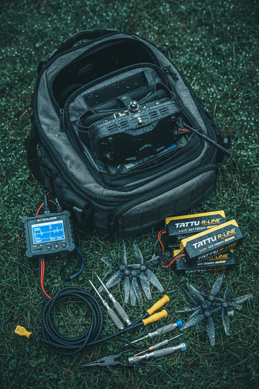 Кінематографічний FPV flat lay після дощу