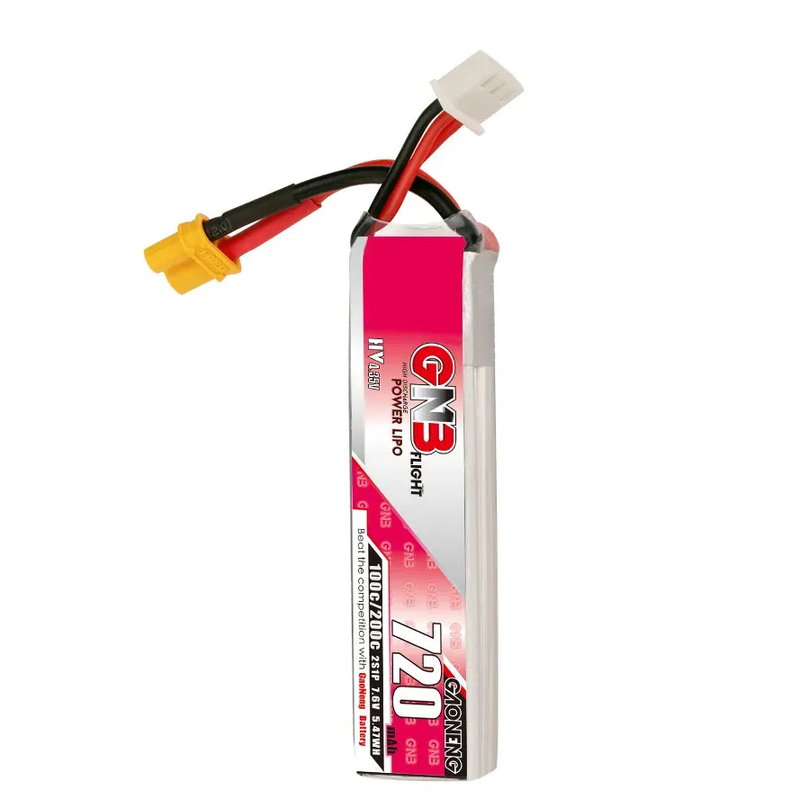 Акумулятор GAONENG GNB 2S 7.6V 720mAh 100C LiHV XT30