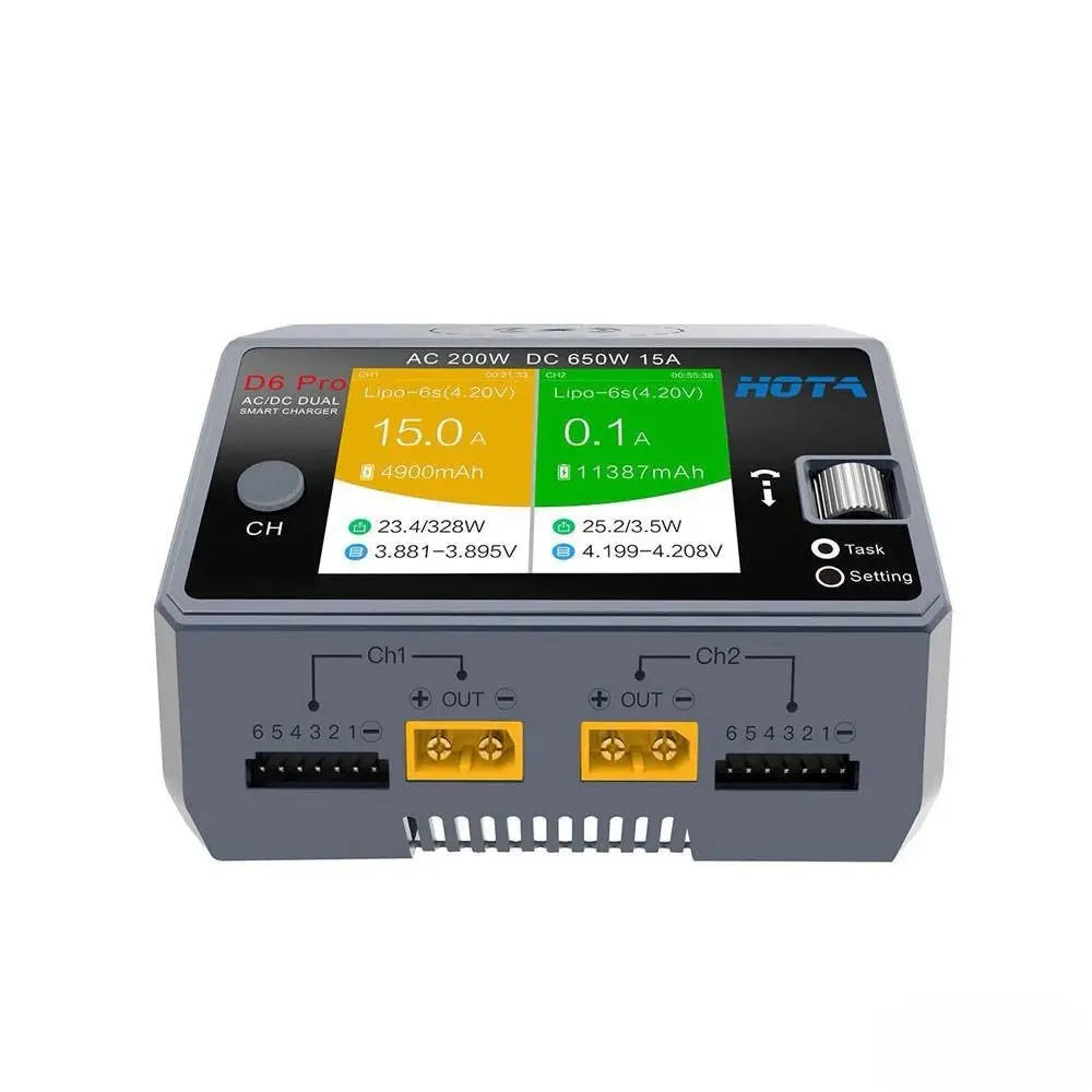 Зарядний пристрій HOTA D6 Pro AC 200W DC 650W