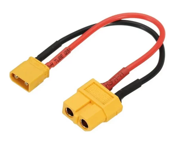 Перехідник адаптер XT60 female на XT30 male кабель