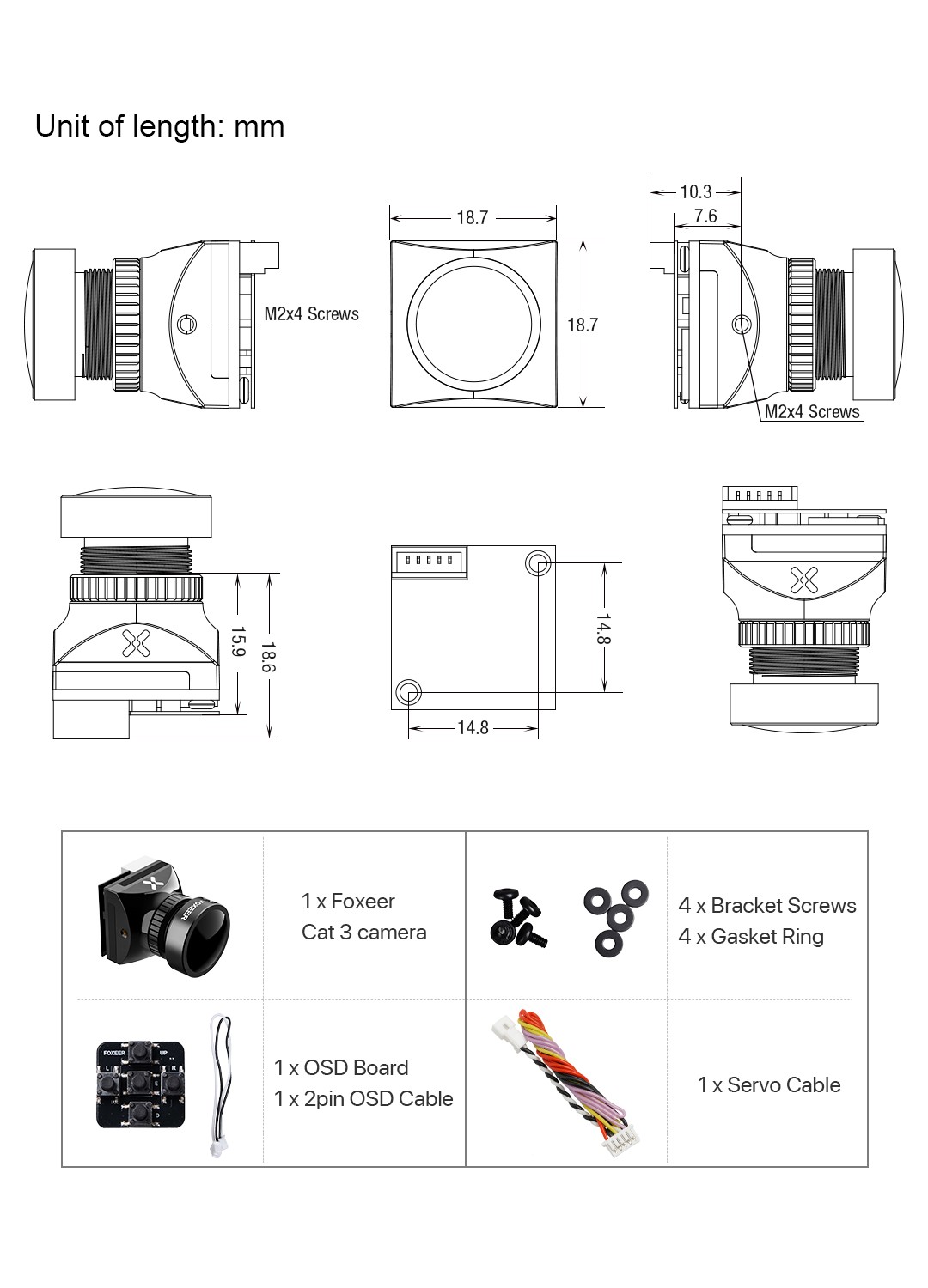 Камера FPV нічна Foxeer Cat 3 Micro 1200TVL 20210626002046 84449