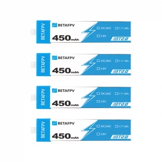 Акумулятори 4 шт BetaFPV BT2.0 450mAh 1S 30C