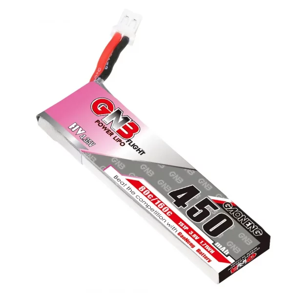 Акумулятор GNB 450mAh 1S 80C/160C LiHV PH2.0