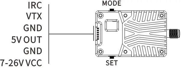 VTX Відео передавач Skyzone AtomRC TX2500 5.8G 2.5W (X-Band 5G) SKYZONEFPV TX2500 VTX 2 5W Output and 5.8G Antenna fig 2