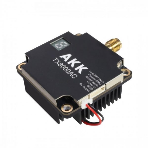 VTX Відео передавач AKK Ultra Long Range 8W 4.9G-6G 96CH TX8000AC