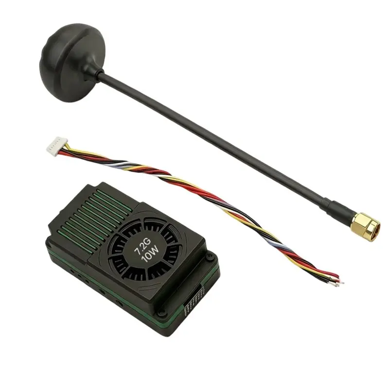 VTX Відео передавач Kimpok 6.1–7.2GHz 10W 64CH + антена 3 VTX Відео передавач Kimpok 6.1–7.2GHz 10W 64CH + антена - Зображення 3
